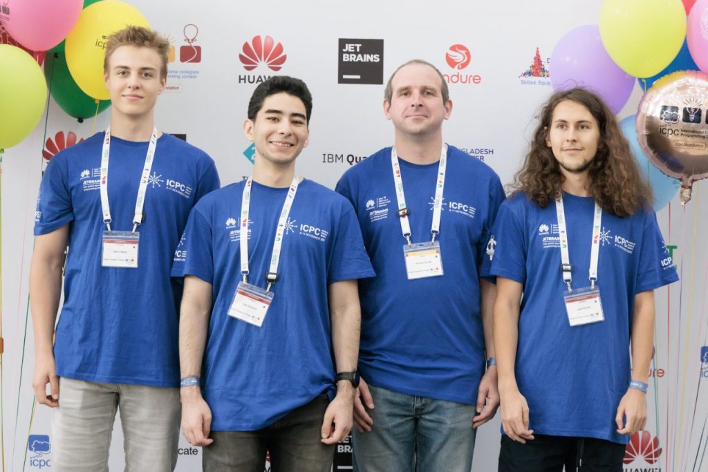 Three-member team represented CUNI at the International Collegiate Programming Contest global final. 